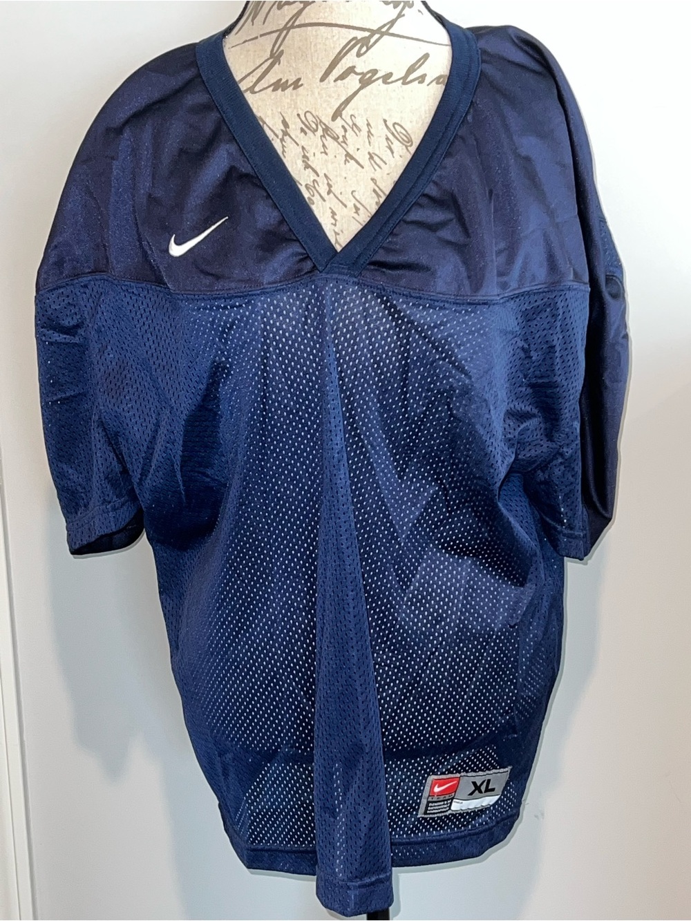 🏈 Nike Team Navy Blue Mesh Football Practice Jersey - Size XL